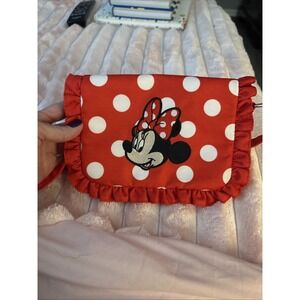 Disney Parks Minnie Mouse Red Crossbody Bag Polka Dot Adjustable